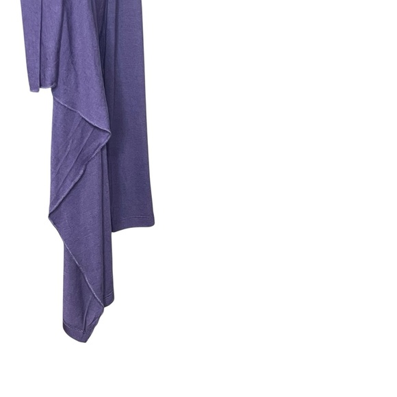 Coldwater Creek Open Front Waterfall Top Hi-Low Hem Periwinkle Purple Sz XS - Picture 6 of 10